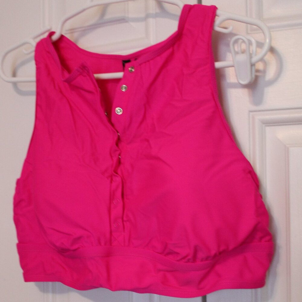 Hot pink Torrid swim top size 2